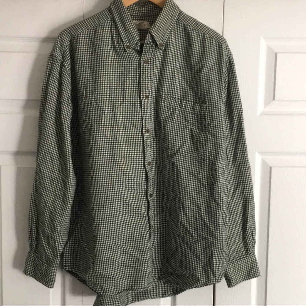 J. Crew Houndstooth Flannel Button Down Shirt